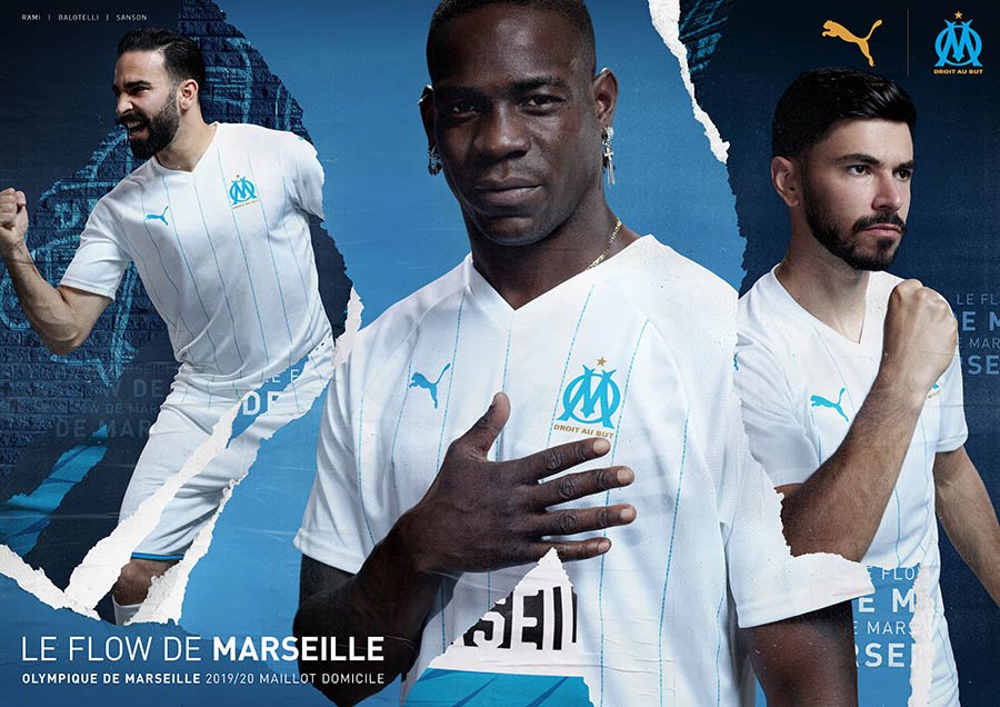 PUMA Football x Olympique de Marseille - Kit domicile 2019-2020