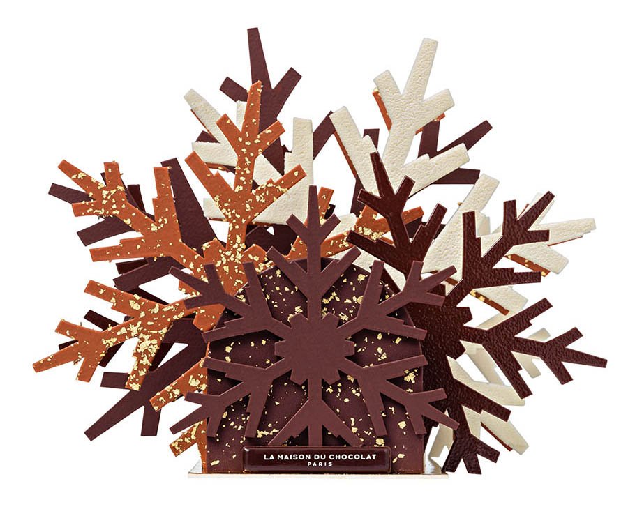 Bûches de Noël 2019 - La Maison du Chocolat - Bûche Etoile de neige