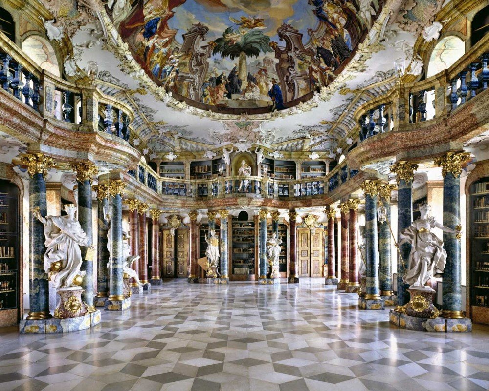 Bibliothèque du Monastère Wiblingen - Ulm