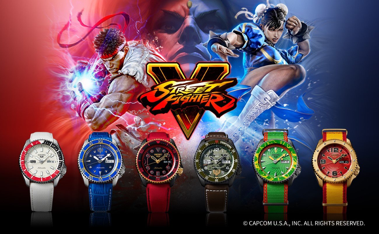 Seiko 5 Sports x Street Fighter V