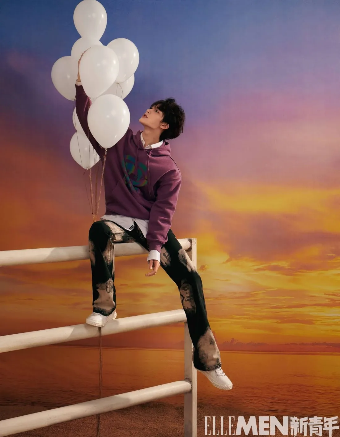 Zhu Zhengting x Elle Men China Automne 2020