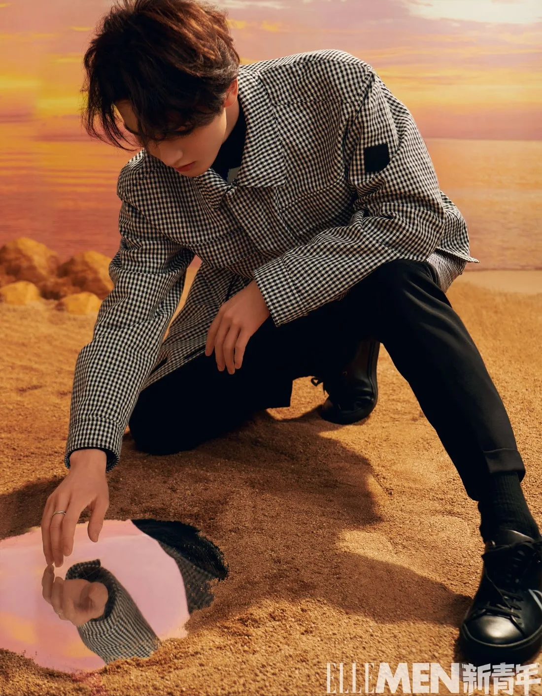Zhu Zhengting x Elle Men China Automne 2020