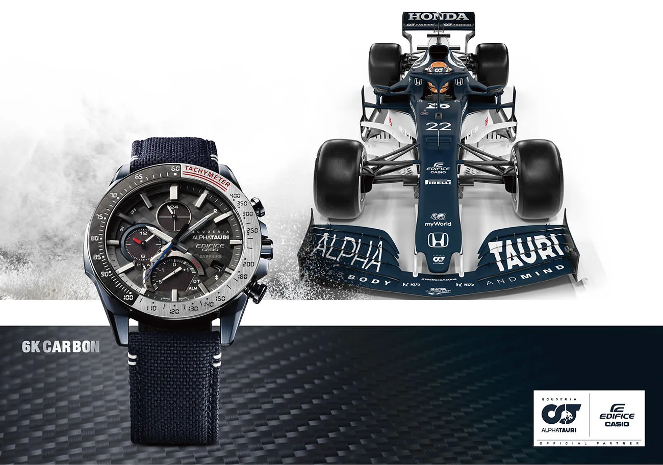 CASIO EDIFICE Carbone 6K x Scuderia AlphaTauri