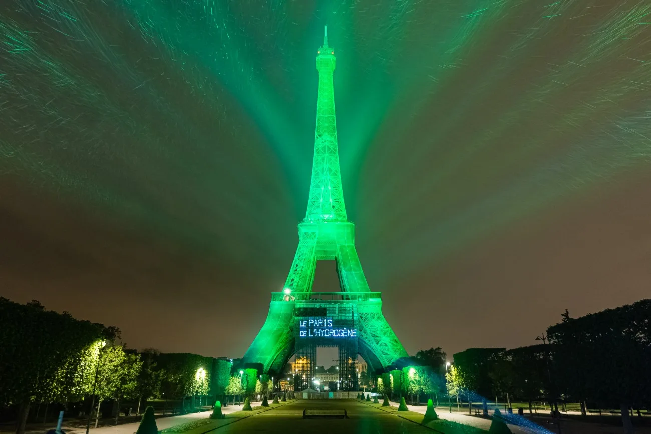 Tour Eiffel - Toyota Hydrogène Vert