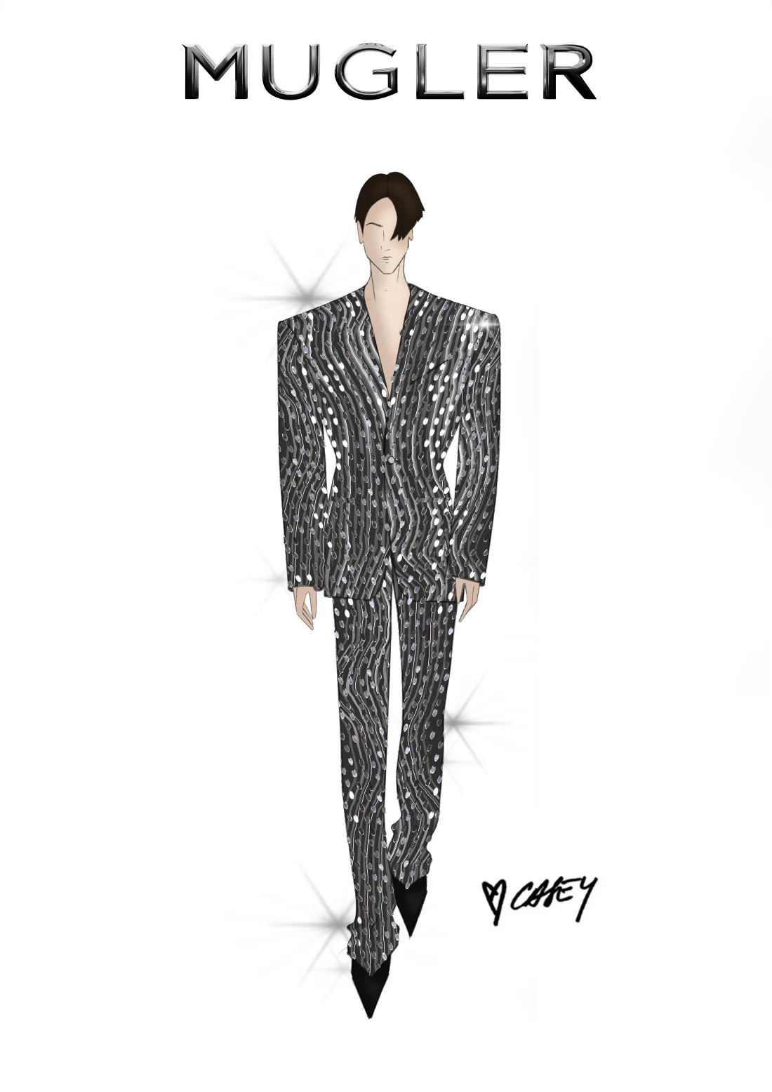 Cai Xukun x Mugler by Casey Cadwallader