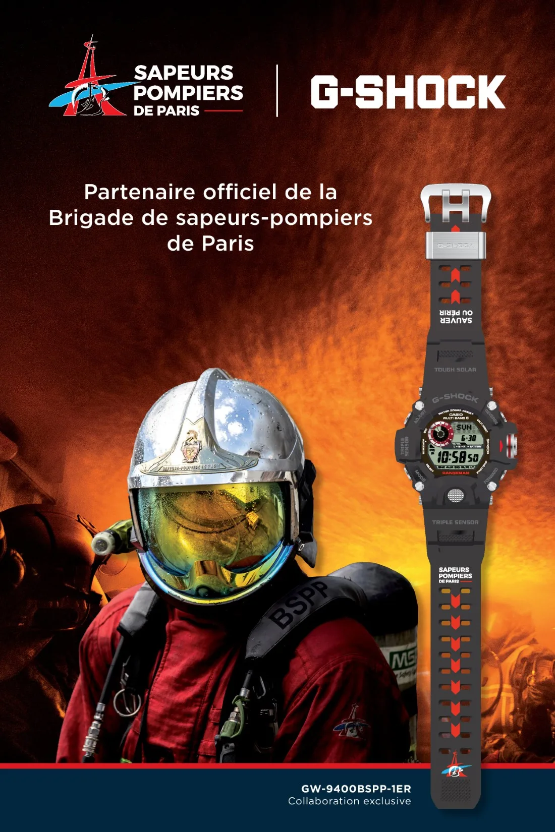 G-SHOCK x Brigade de sapeurs-pompiers de Paris