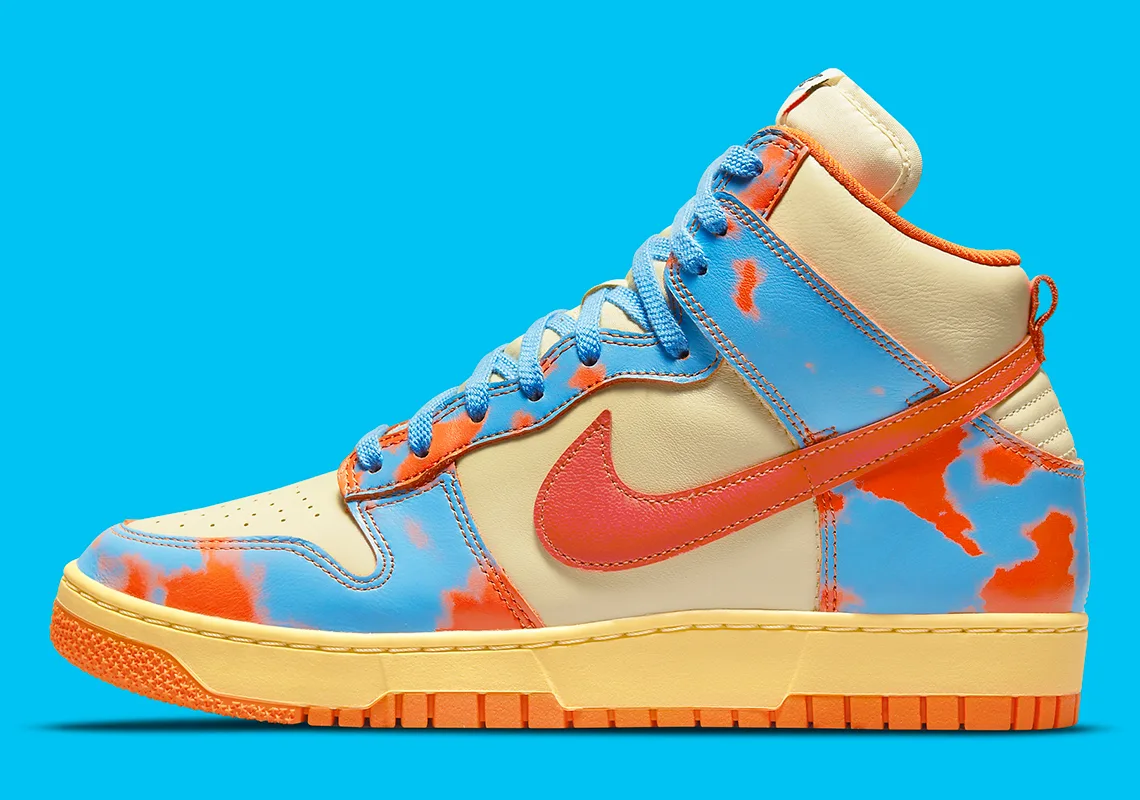 Nike Dunk High 1985 "Orange Acid Wash"