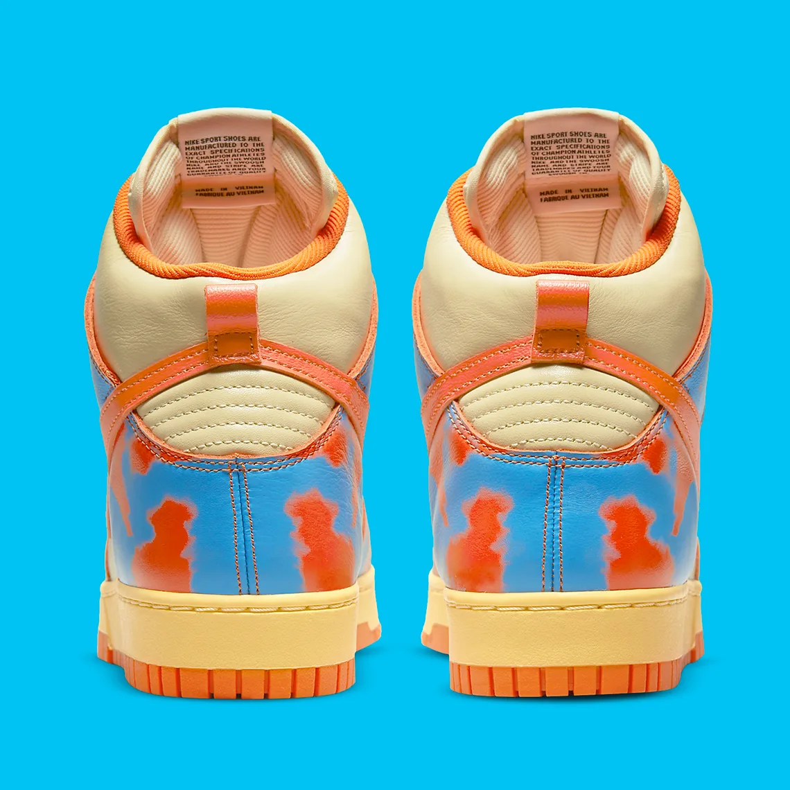 Nike Dunk High 1985 "Orange Acid Wash"