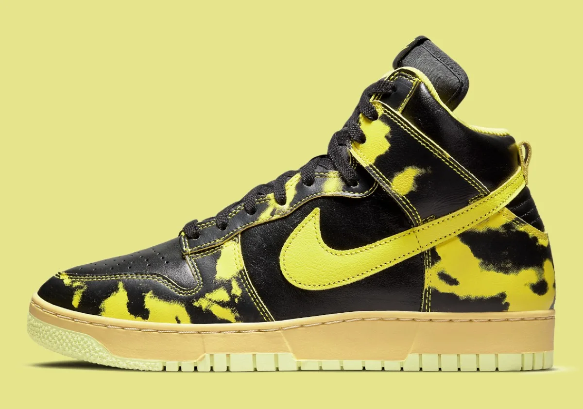 Nike Dunk High 1985 "Yellow Acid Wash"