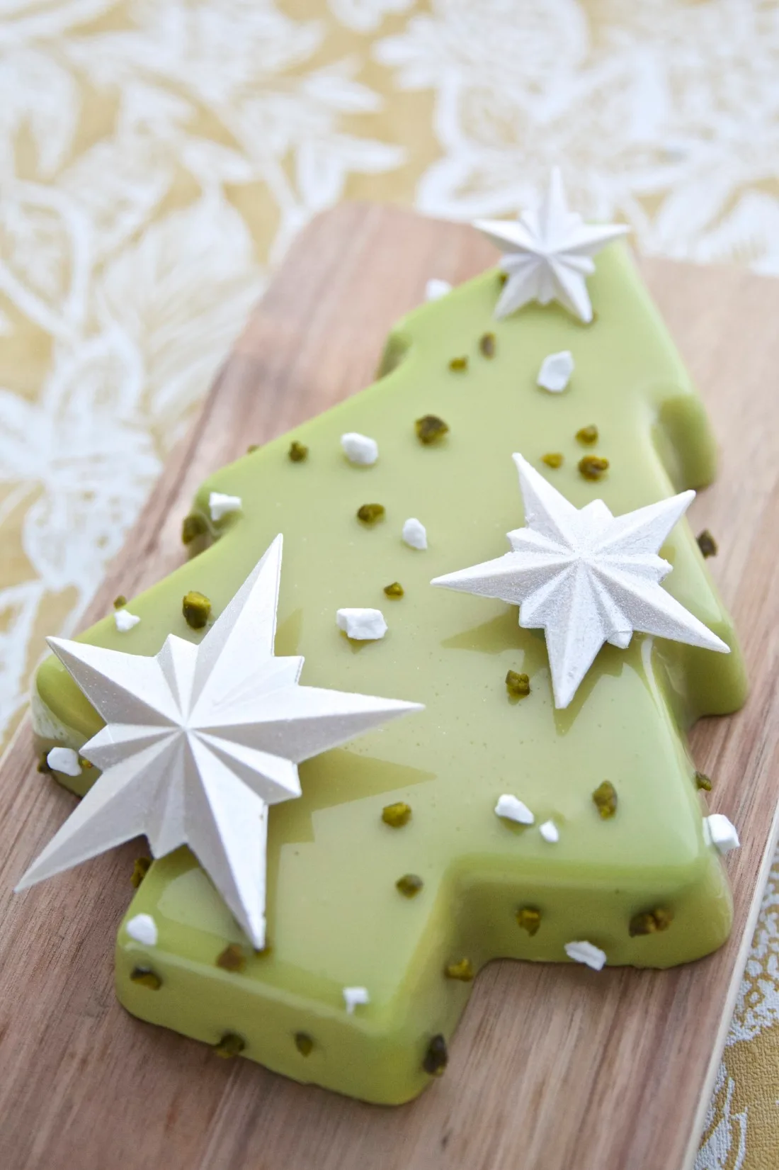 Bûches de Noël 2021 - Maison Christophe Michalak - Bûche Signature Fleur de Pistache
