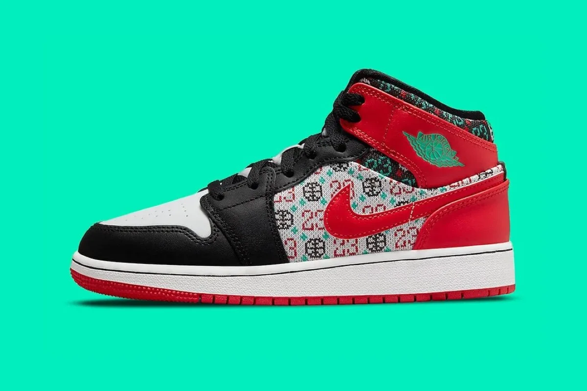 Air Jordan 1 Mid "Ugly Christmas Sweater"