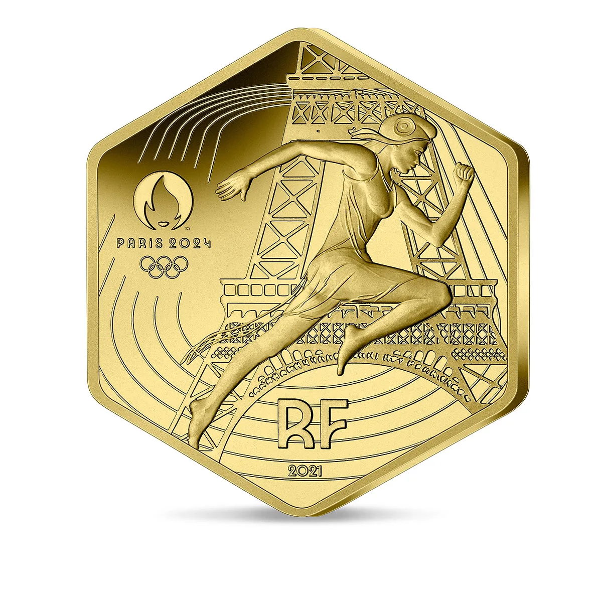 La Monnaie de Paris x Paris 2024 - Monnaie Hexagonale Or