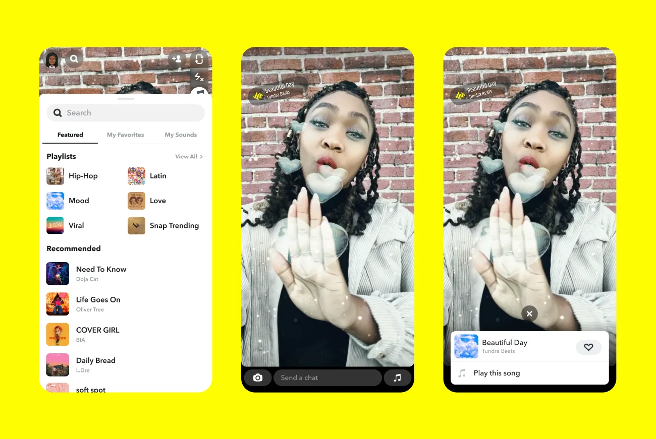 Snapchat x Sony Music