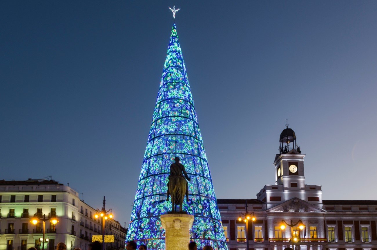 10 plus beaux sapins de Noël au monde - Madrid
