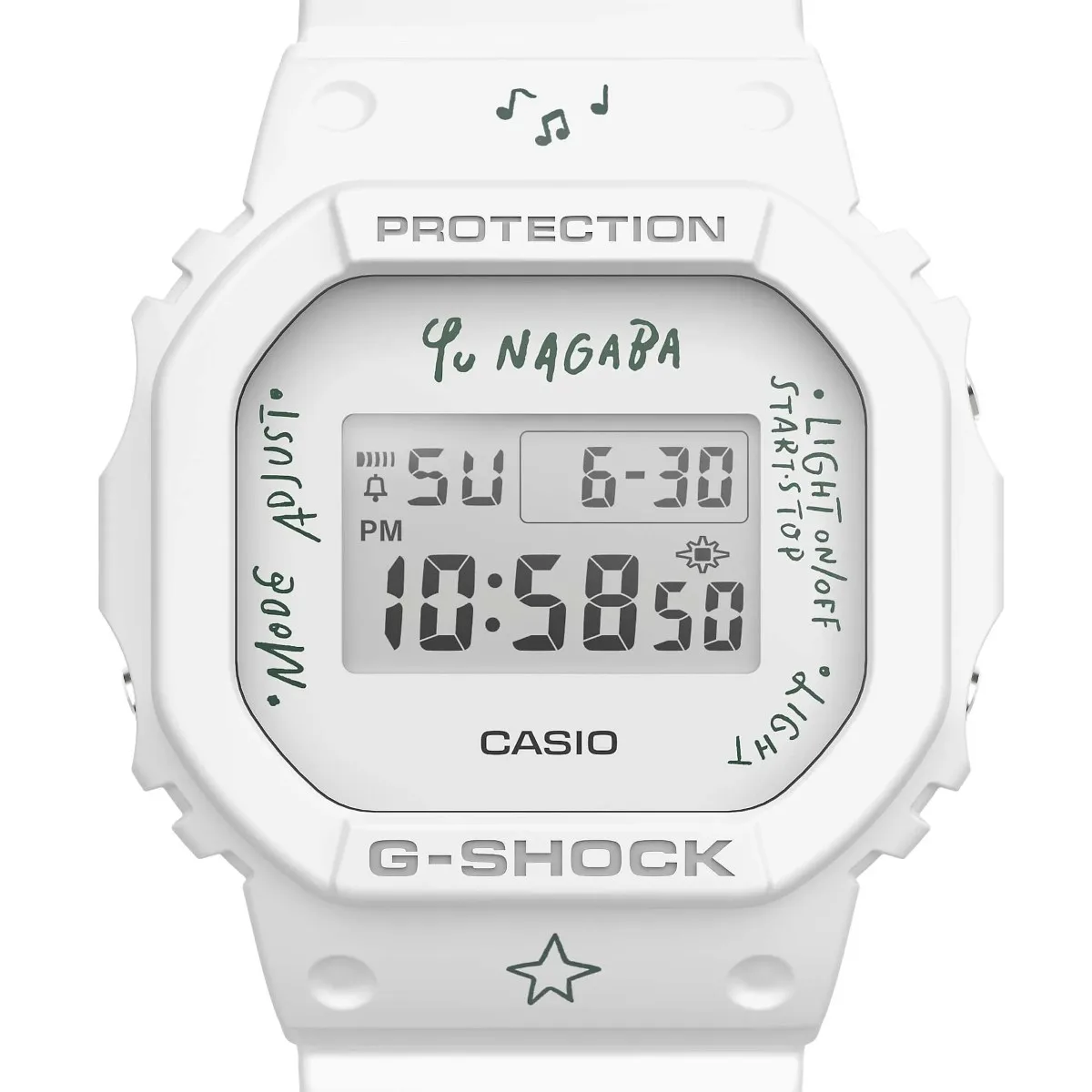 G-SHOCK DWE-5610 x Yu Nagaba - White