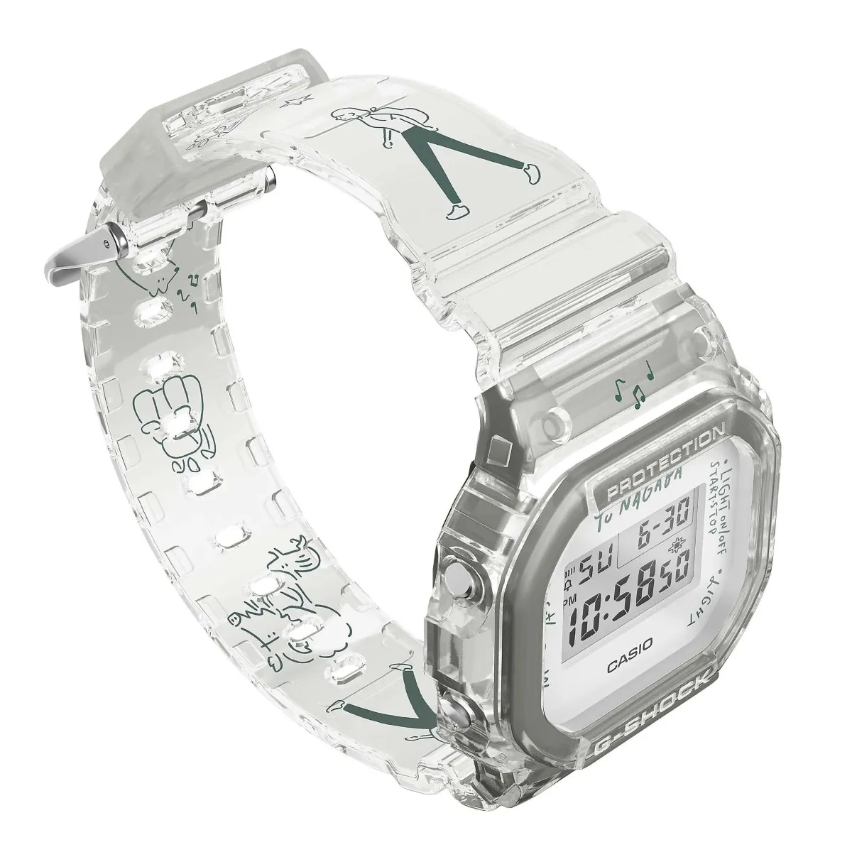 G-SHOCK DWE-5610 x Yu Nagaba - White Skeleton