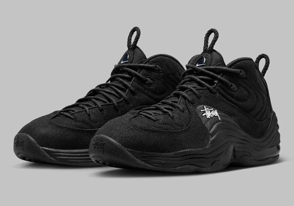 Stüssy x Nike Air Penny 2 "Triple Black"