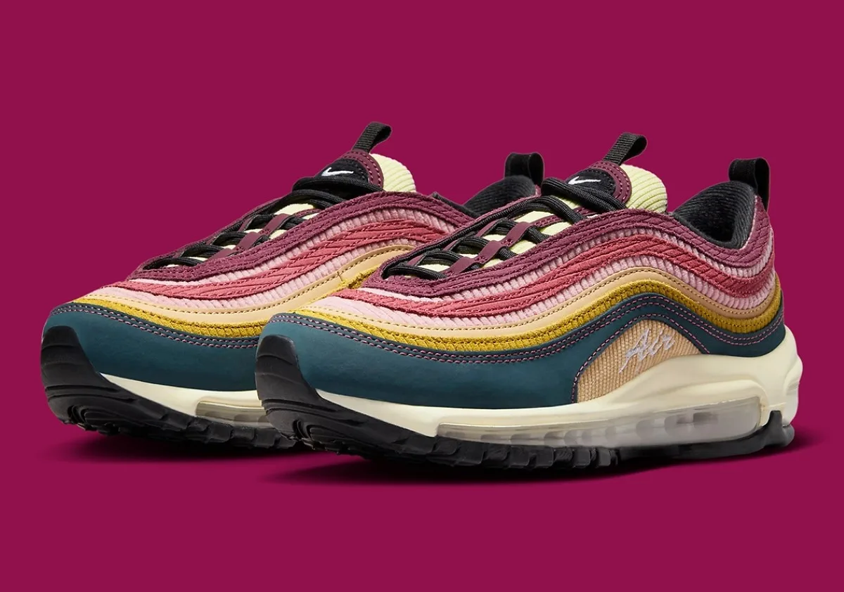 Nike Air Max 97 Velours côtelé et Cursive