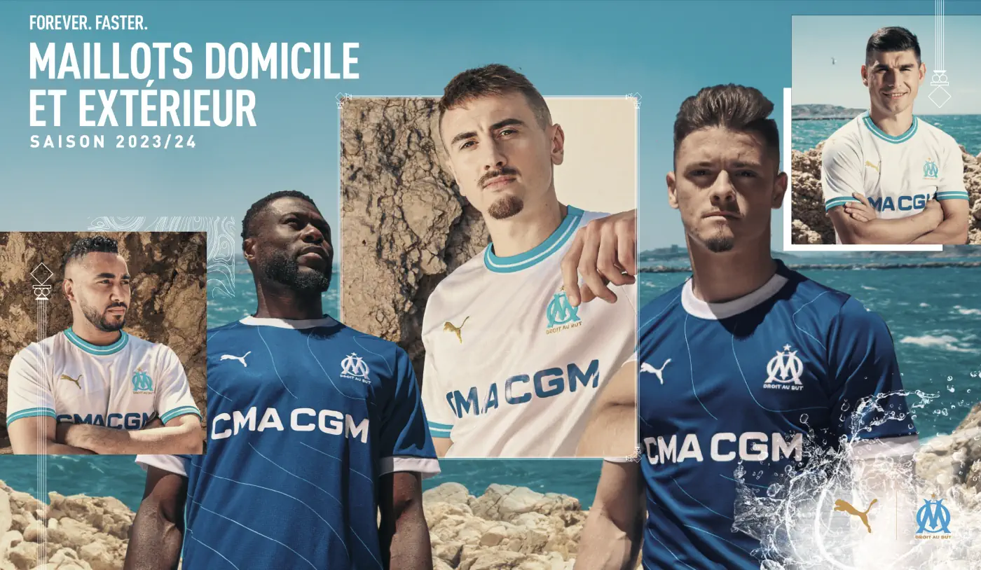 PUMA - Olympique de Marseille Domicile & Extérieur 2023-2024