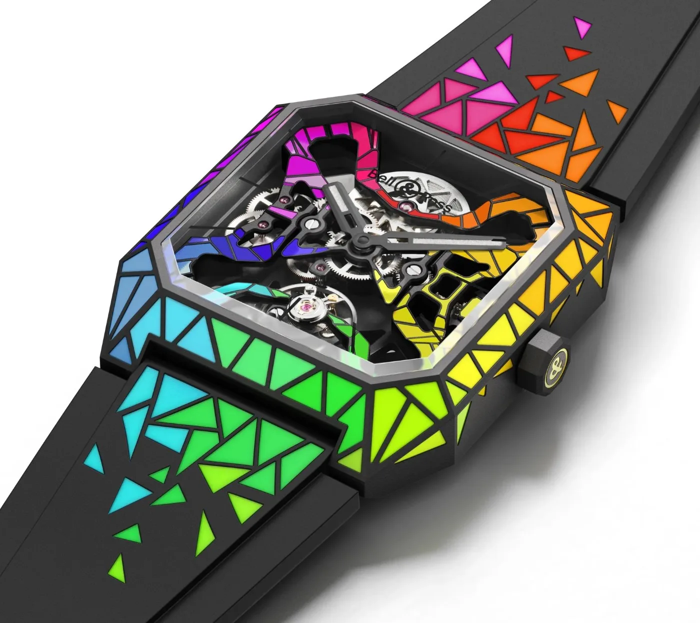 La Bell & Ross BR 03 Cyber Rainbow, une merveille colorée pour Only Watch 2023
