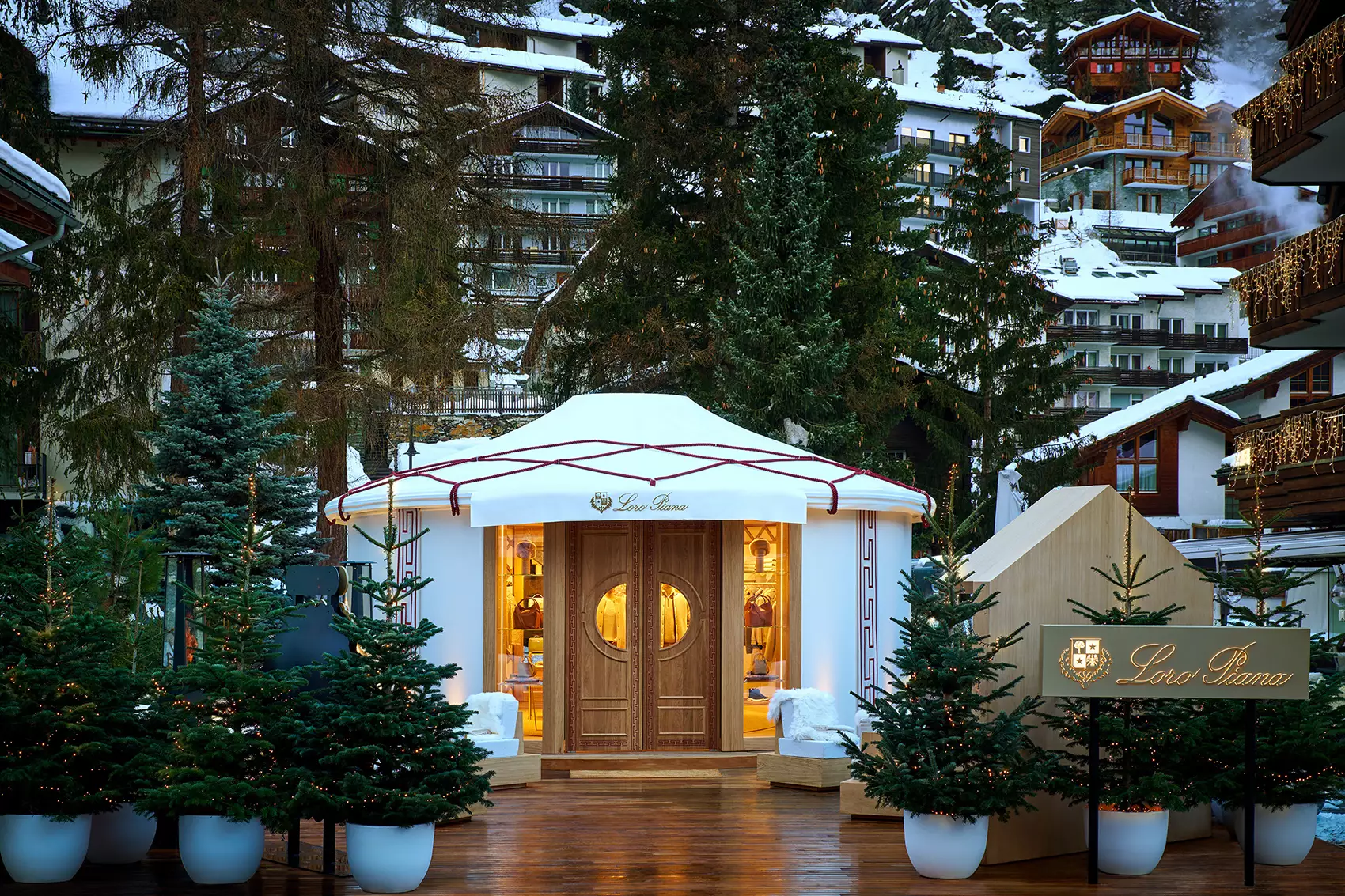 Loro Piana ouvre sa première boutique pop-up de luxe au cœur de Zermatt, en Suisse