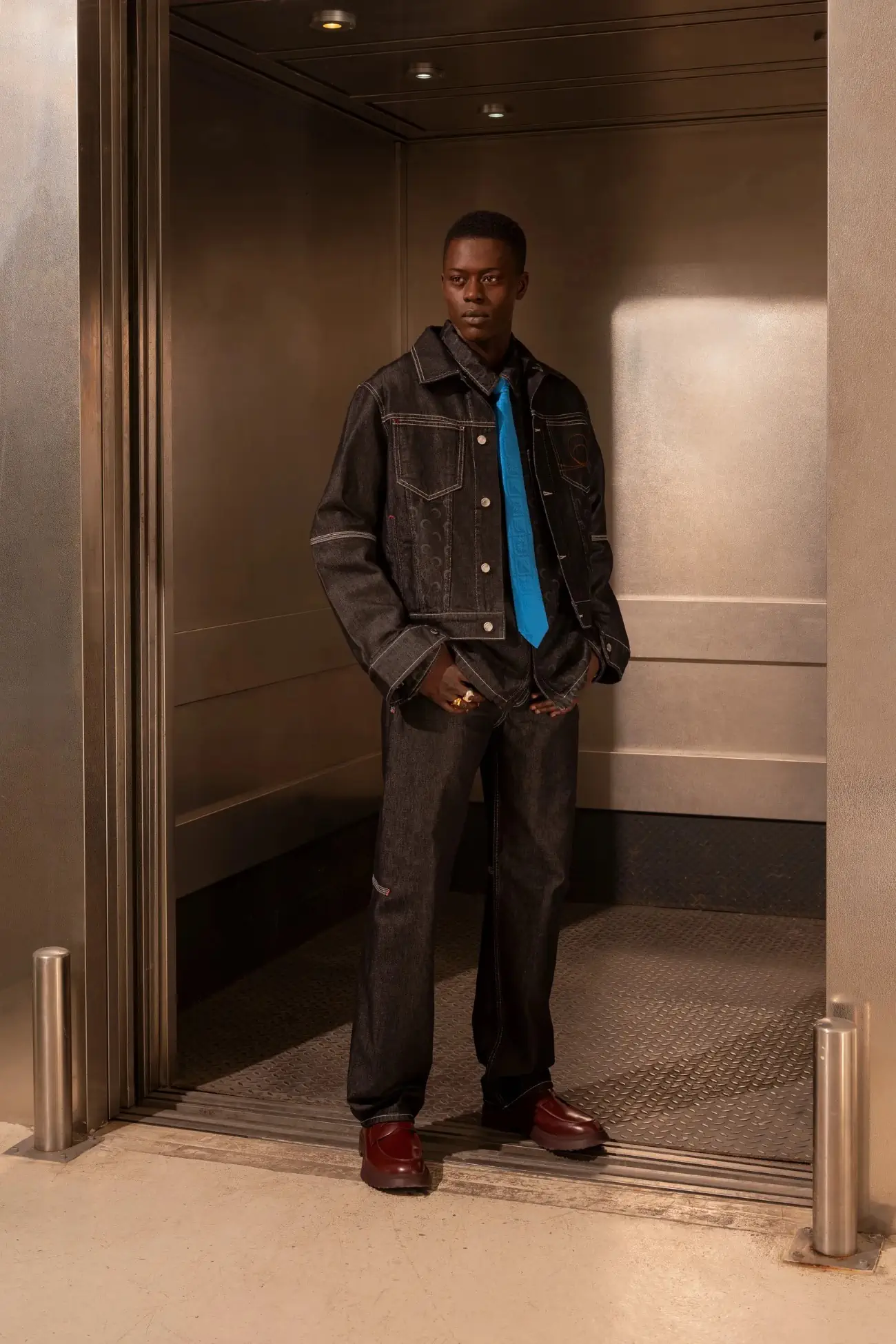 Marine Serre Fall Winter 2024 3 Marine Serre dévoile sa collection Automne 2024 pour homme : Un coup de projecteur sur le style et le développement durable