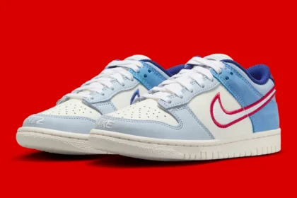 Nike Dunk Low “White/Blue/Red Mesh” : Un voyage nostalgique dans le passé pour une nouvelle génération