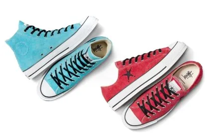 Stüssy fait revivre les années 90 à travers sa collaboration avec la Converse Chuck 70 en daim poilu
