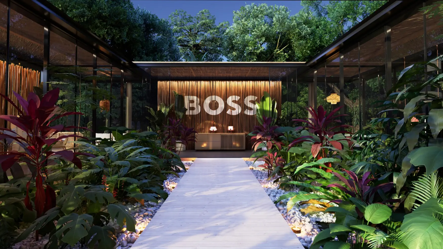 A l'intérieur de l'exclusive BOSS Bali House