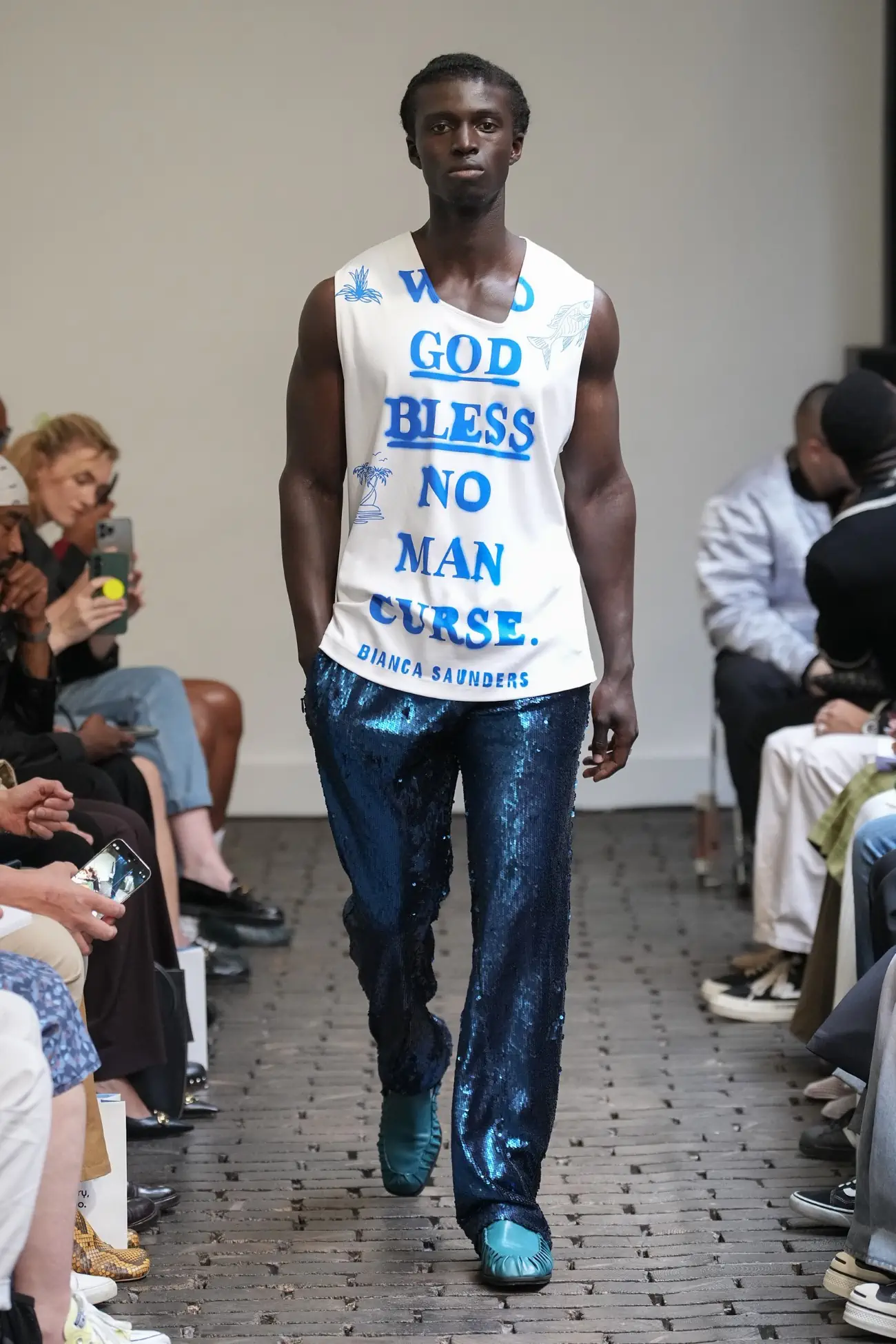 Pour Printemps 2025, Bianca Saunders revisite ses racines jamaïcaines