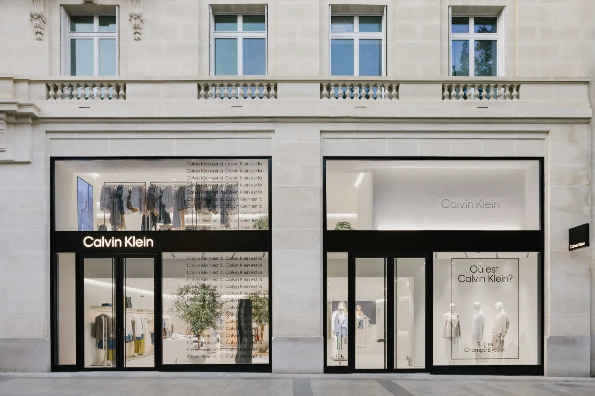Calvin Klein ouvre son premier magasin phare global à Paris sur les Champs-Élysées, marquant ainsi une nouvelle ère ambitieuse
