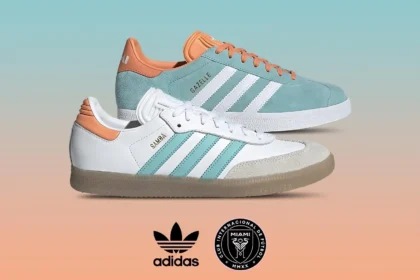 L'Inter Miami met en valeur la adidas Gazelle et la adidas Samba en leur donnant une touche “sunshine state”