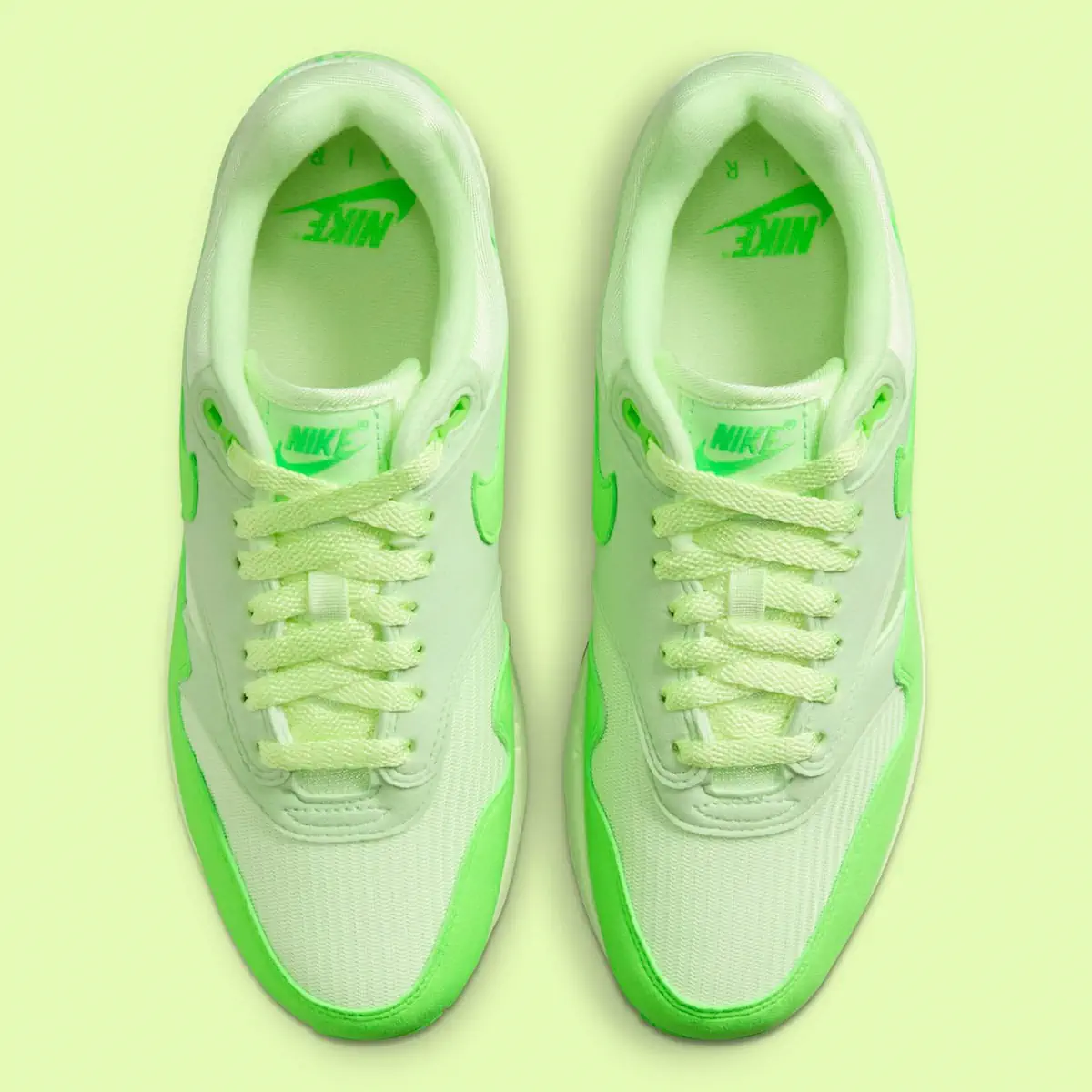La Nike Air Max 1 “Vapor Green” se pare de néons pour l'automne