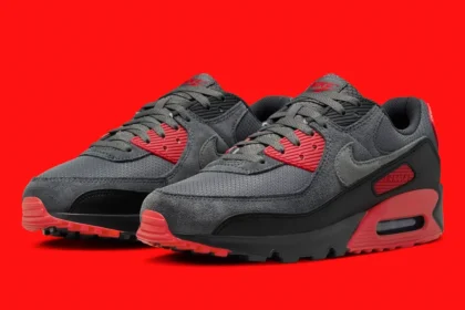 La Nike Air Max 90 “Grey/Red” se prépare à sortir à l'automne, offrant un look classique avec une touche de modernité