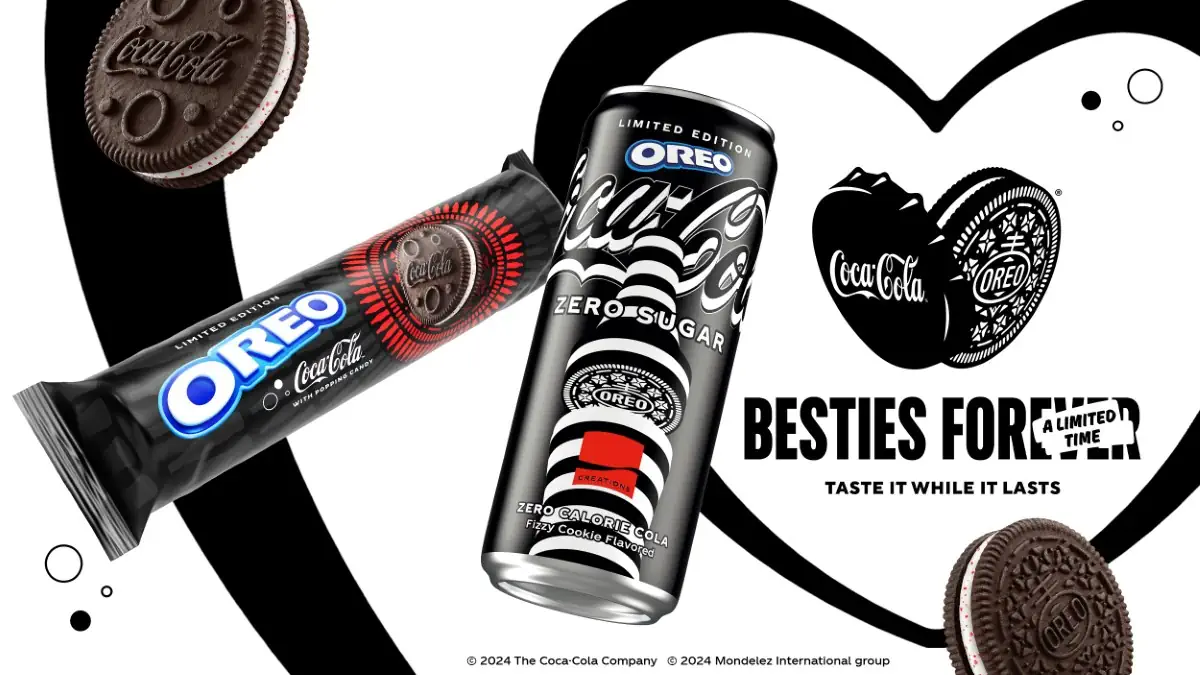 Coca‑Cola x OREO 0 Coca-Cola et OREO s'associent pour créer une boisson et un biscuit en édition limitée