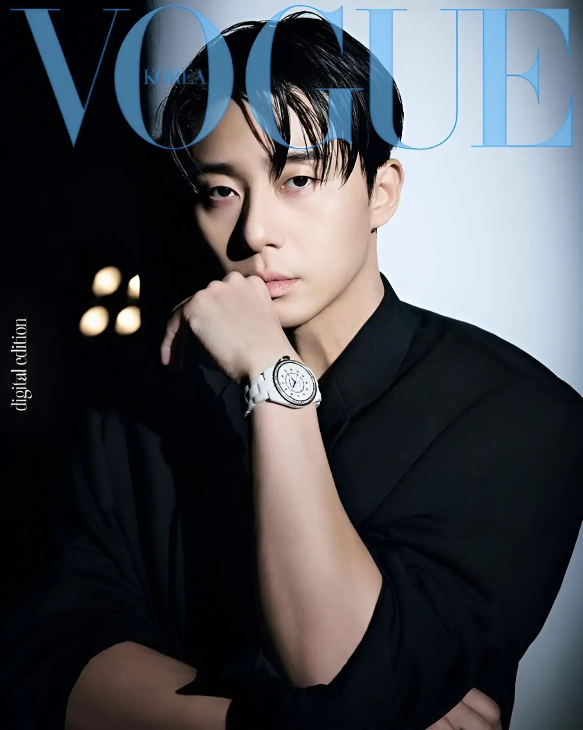 La superstar sud-coréenne Park Seo-Joon en couverture du numéro digital de septembre de Vogue Korea