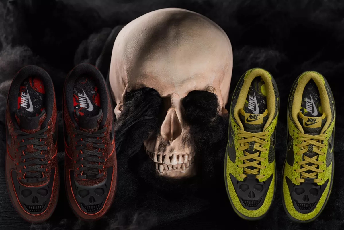 Nike Lance Les Air Force 1 Low Et Dunk Low Sur Le Theme Des Tetes De Mort Pour Halloween 2024 ESSENTIAL HOMME