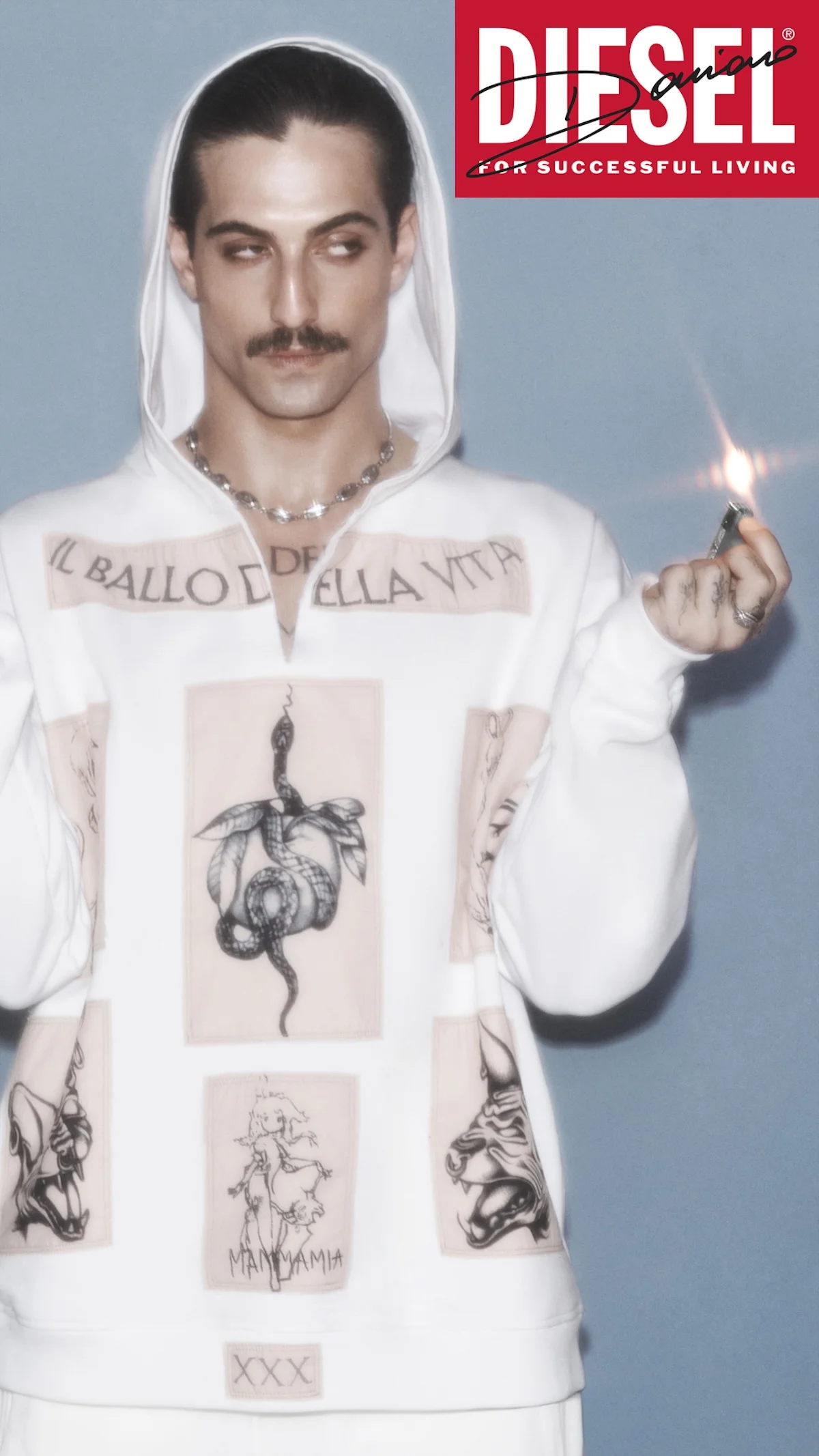 Damiano David co-signe la nouvelle collection capsule de Diesel