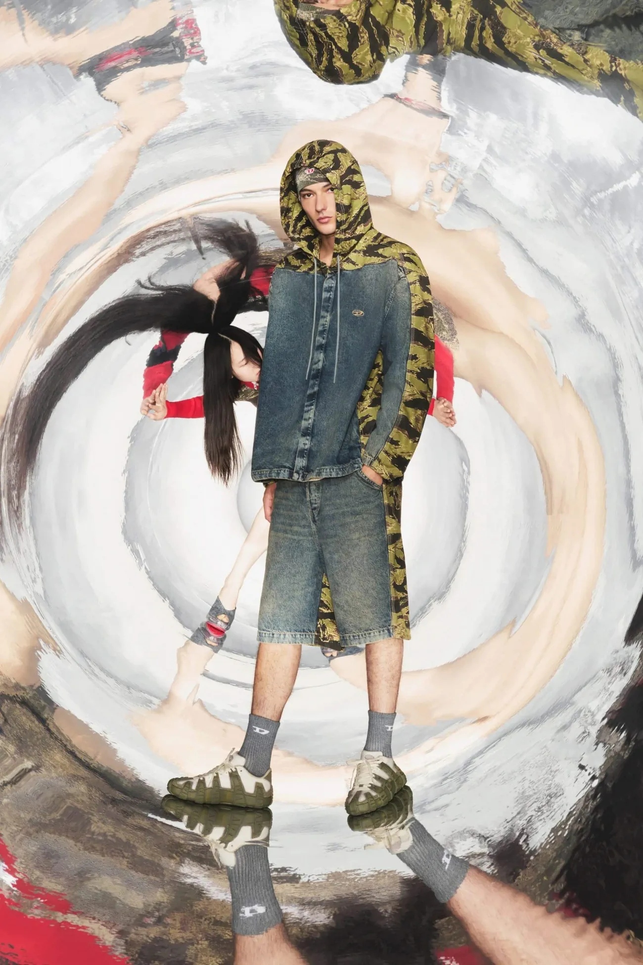 Diesel Pré-Automne 2025 réinvente le denim pour l'homme