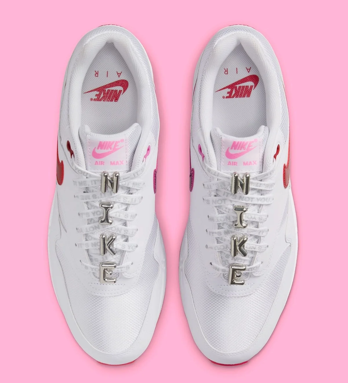 Nike Air Max 1 Valentines Day White 3 La Nike Air Max 1 « Valentine's Day » Blanche célèbre le romantisme avec un design inspiré des ballons