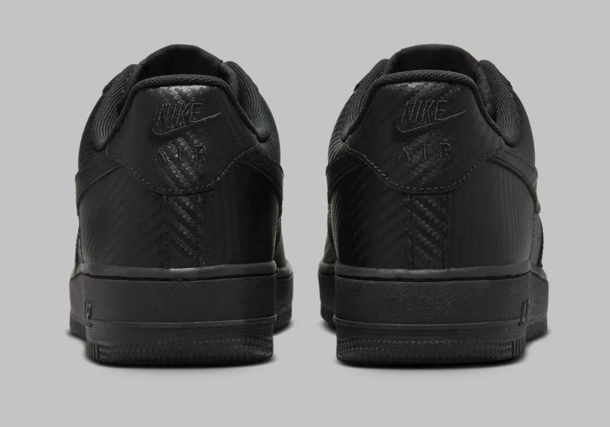 La Nike Air Force 1 Low « Black Carbon Fiber » réinvente le classique avec une touche de robustesse