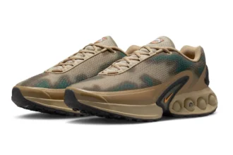 La Nike Air Max 90 Dn Camo allie innovation et esthétique avec son coloris vert forêt