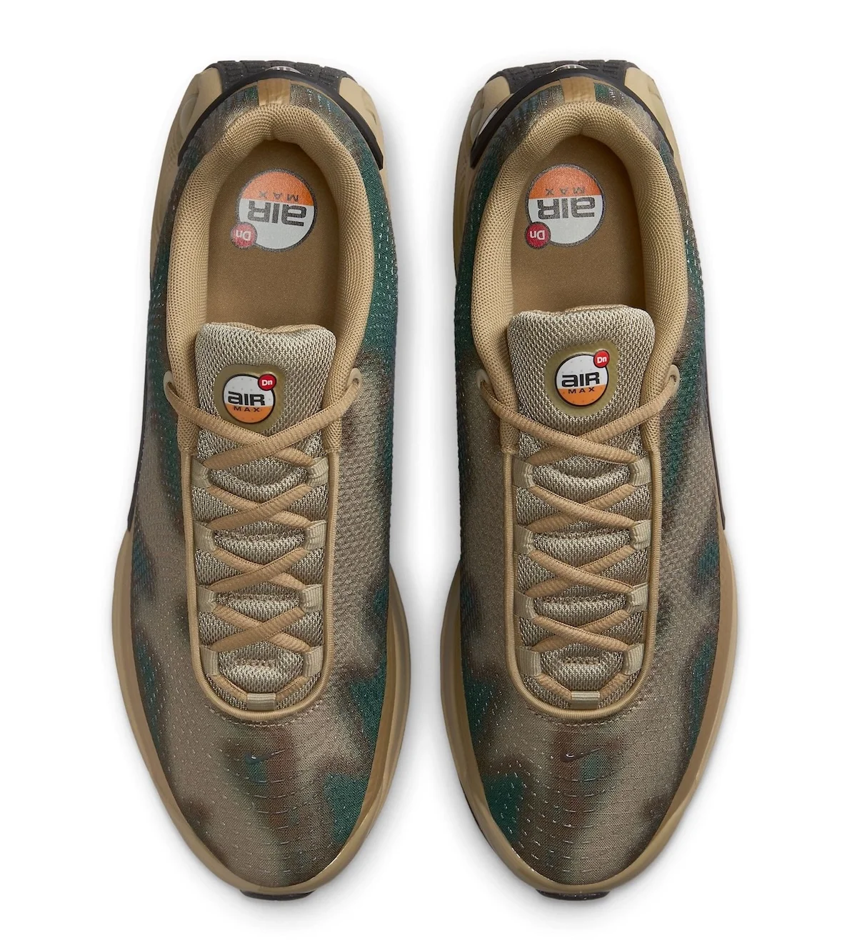 La Nike Air Max 90 Dn Camo allie innovation et esthétique avec son coloris vert forêt