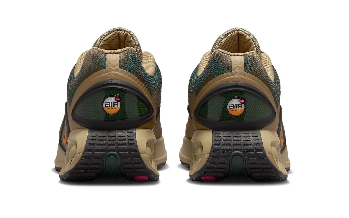 La Nike Air Max 90 Dn Camo allie innovation et esthétique avec son coloris vert forêt