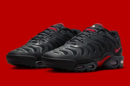 Nike habille la Air Max Plus Drift dans un coloris classique « Bred » !