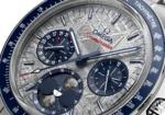 OMEGA Speedmaster Moonphase Meteorite 0 La Speedmaster Moonphase Meteorite d'OMEGA célèbre l'héritage lunaire avec un design stellaire