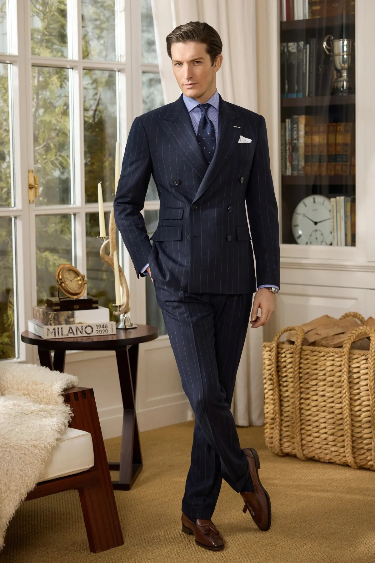 La collection Automne 2025 de Ralph Lauren Purple Label apporte l'élégance rustique sur les pistes et au-delà