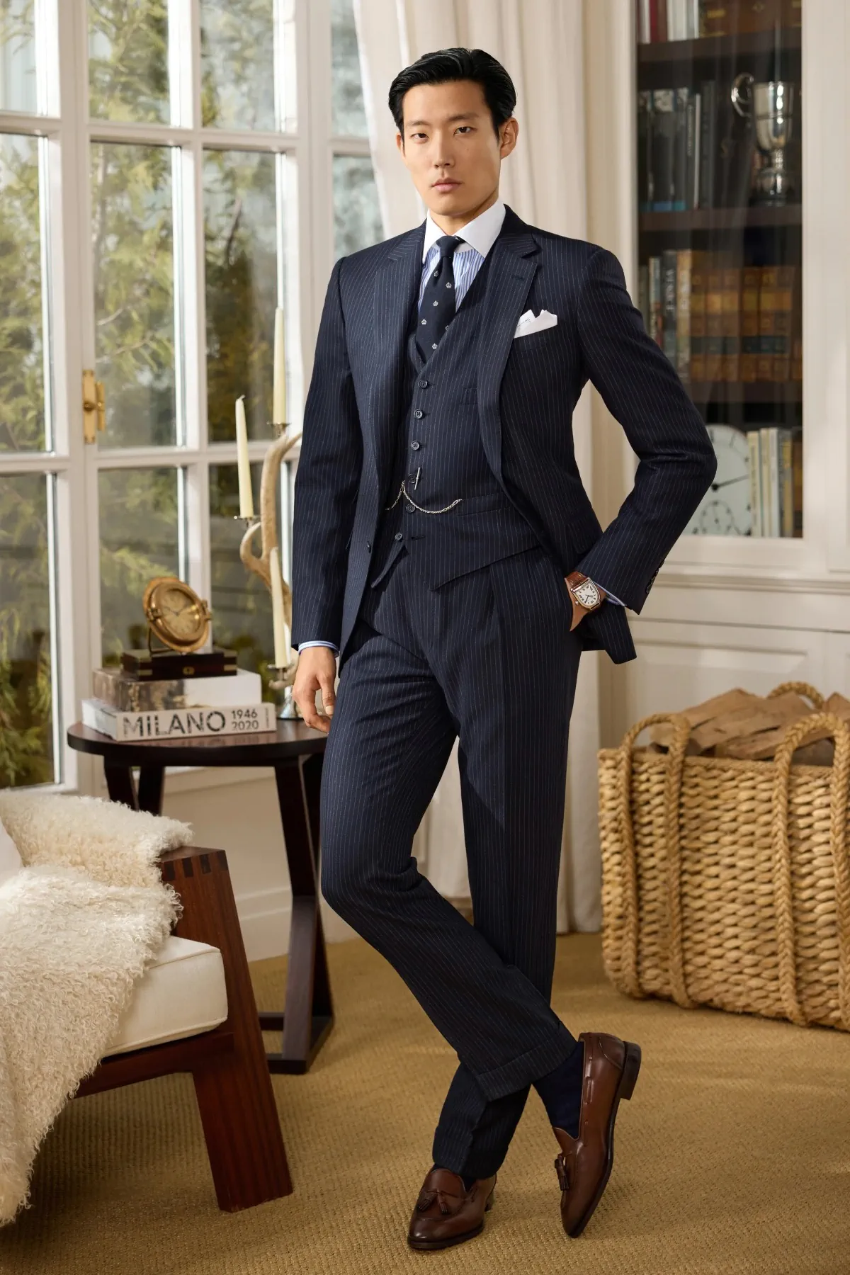 La collection Automne 2025 de Ralph Lauren Purple Label apporte l'élégance rustique sur les pistes et au-delà