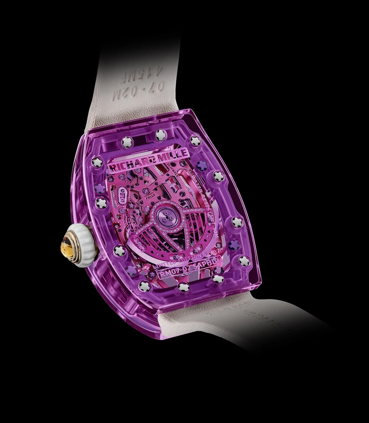 Richard Mille dévoile les nouveaux garde-temps de la collection RM 07-02 Automatic Sapphire