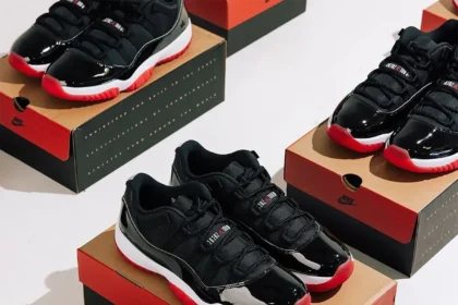La Air Jordan 11 Low « Bred » fait son retour en 2025, s'inspirant des baskets exclusives de Michael Jordan lors des finales de 1996